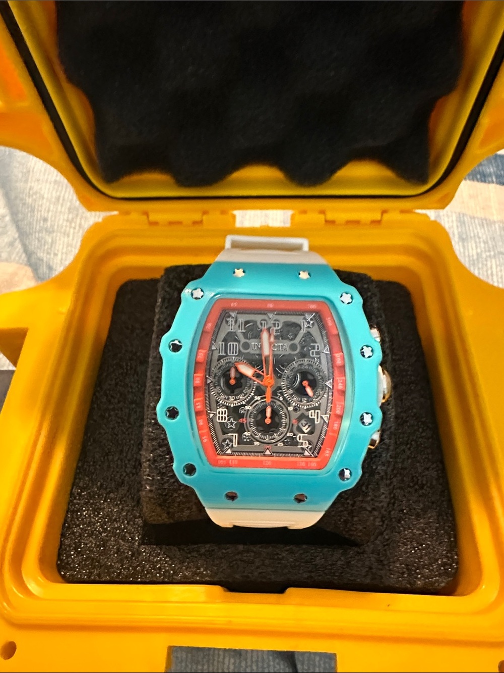 Invicta Racing - Nitro Gen Men's Watch 43mm.Miami Dolphin’s Colors